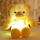 Ours jaune avec lumière LED, idéal pour enfants