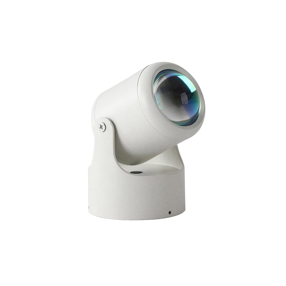 Lampe LED projetant un effet coucher de soleil chaleureux