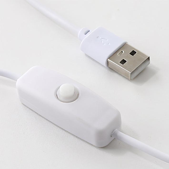 Vue rapprochée de la lampe avec lumière blanche froide