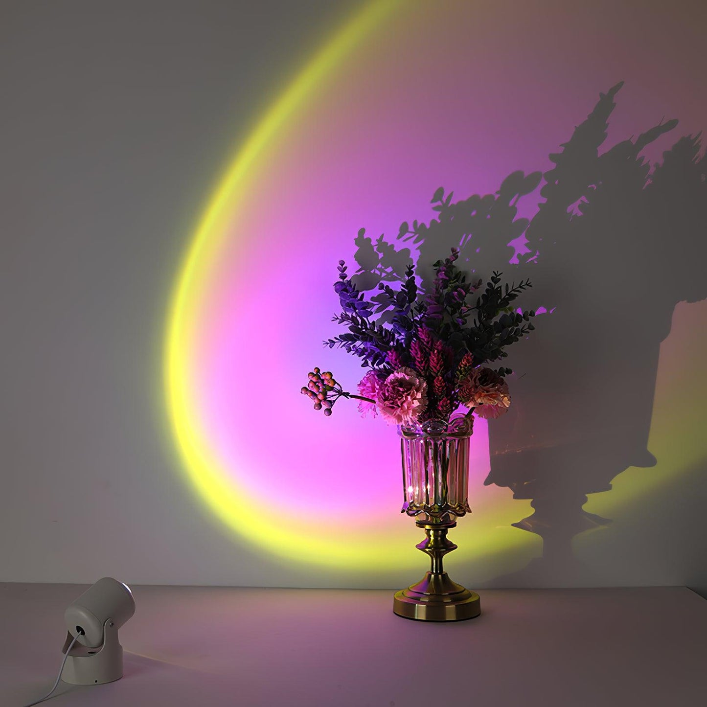 Effet lumineux bleu symphonie dans un intérieur moderne