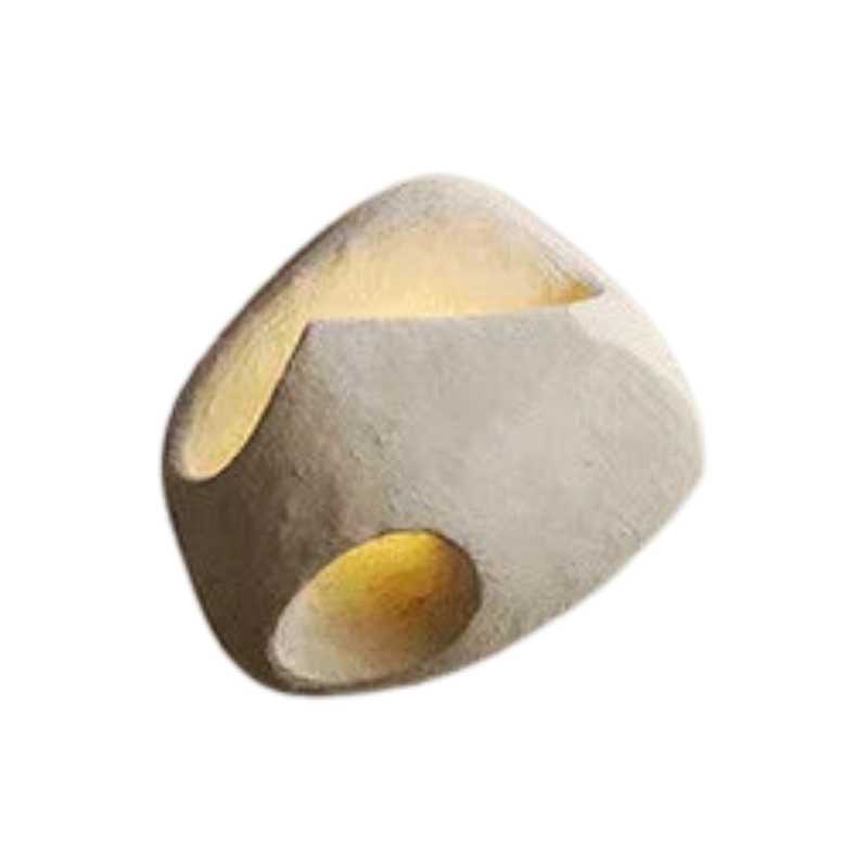 Applique murale en ciment, lumière tamisée