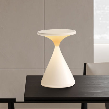 Lampe LED en sablier, lumière blanche chaude