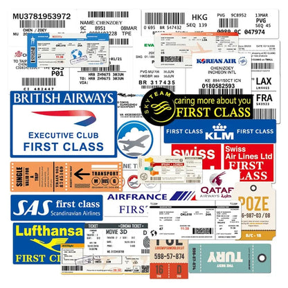 Lot de 30 autocollants de voyage, parfaits pour personnaliser valises