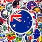 Pack de stickers voyage, détails des motifs visibles
