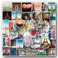 Autocollants en PVC illustrant des symboles de Paris