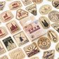 Stickers décoratifs pour valise, ambiance voyageur