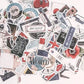 Collection de stickers vintage pour valise, motifs variés