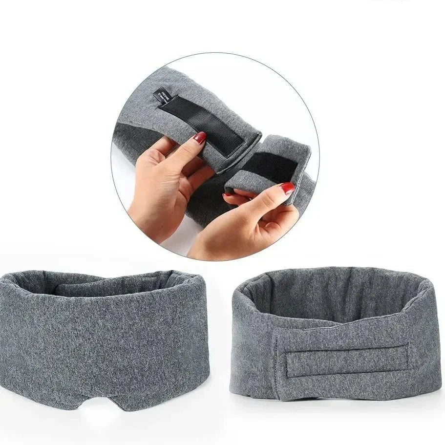 Masque de sommeil en coton doux, vue de face