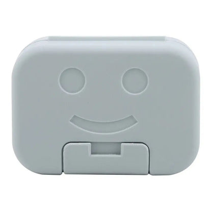 Boîte à savon bleue avec design compact et léger