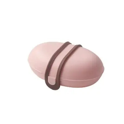 Boîte à savon rose, petite et pratique pour voyager
