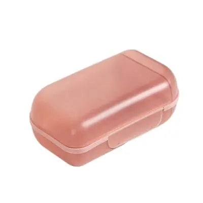 Boîte à savon rose, matériau transparent et facile à nettoyer