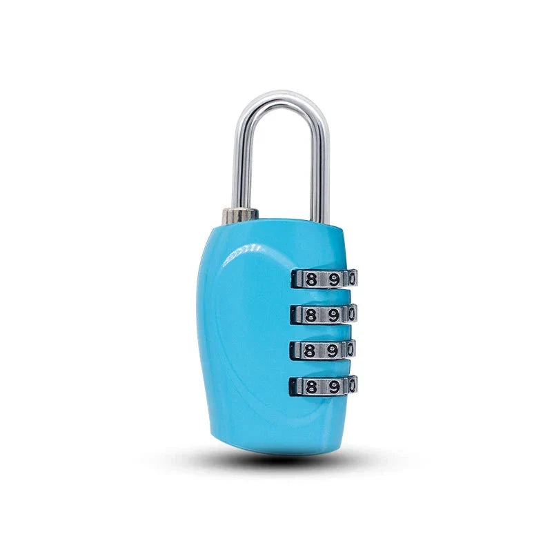 Cadenas bleu à code, adapté aux fermetures éclair