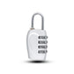 Cadenas gris à code, résistant et compact