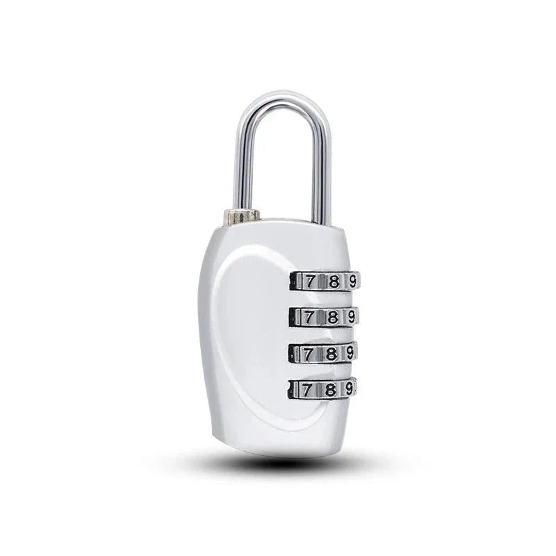 Cadenas gris à code, résistant et compact