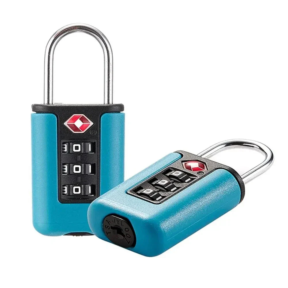 Cadenas TSA bleu ciel avec code 000
