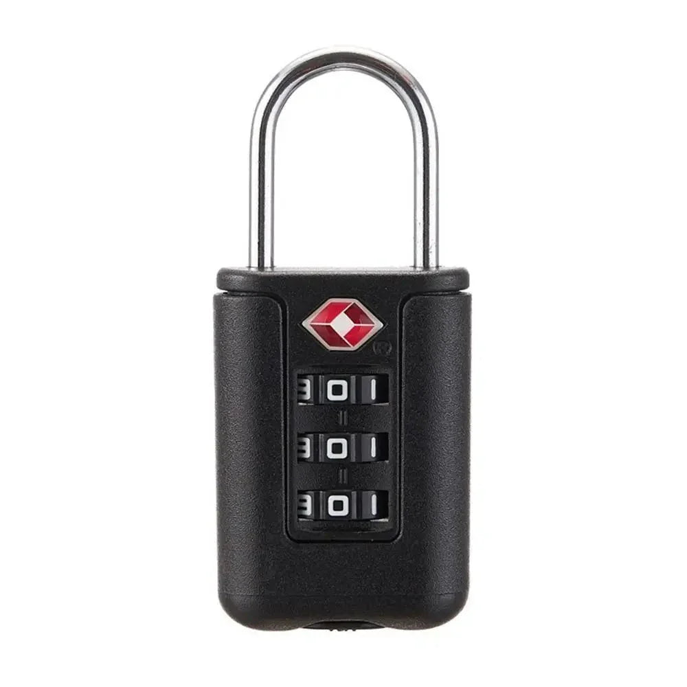 Cadenas TSA noir avec détails en métal