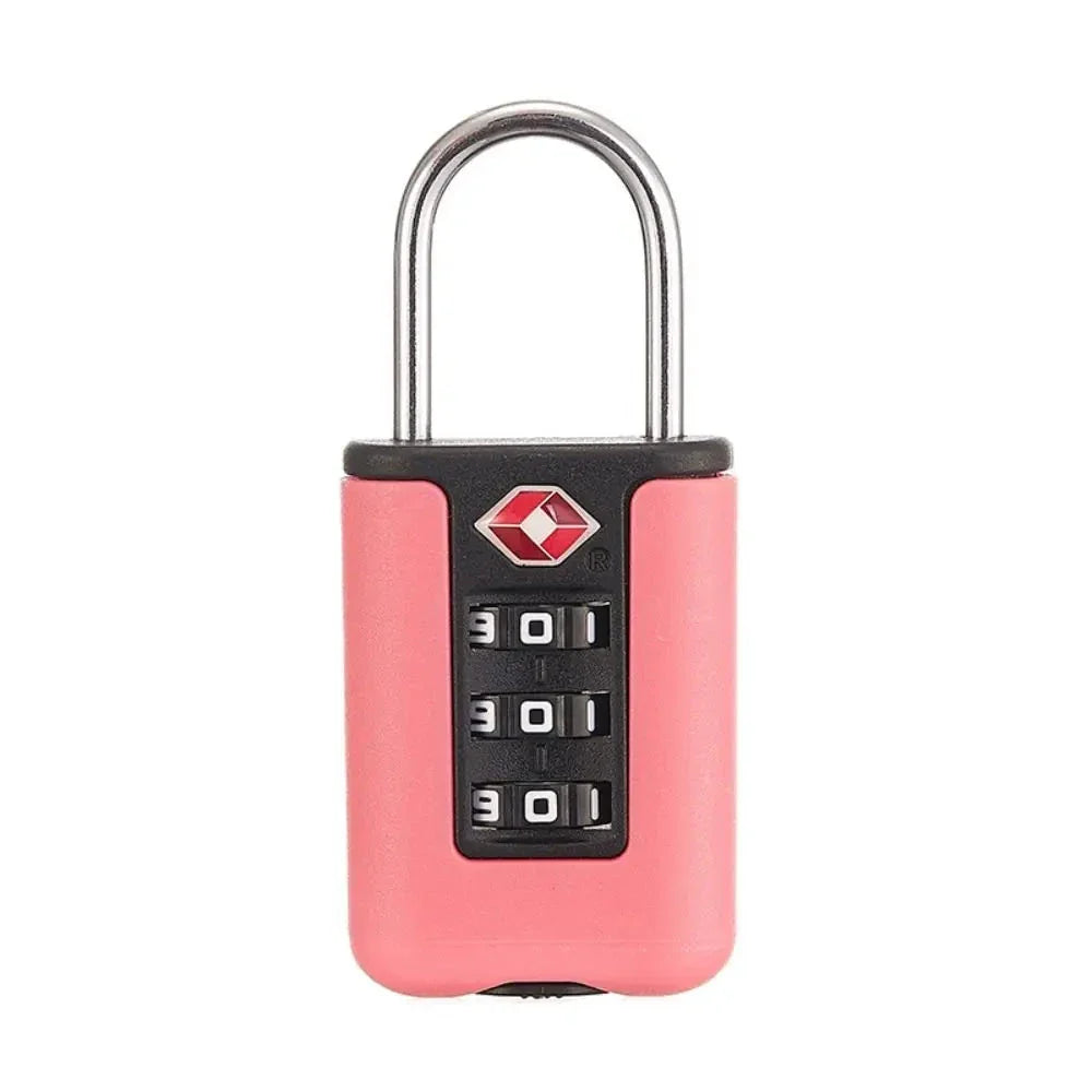 Cadenas TSA rose avec chiffres alignés