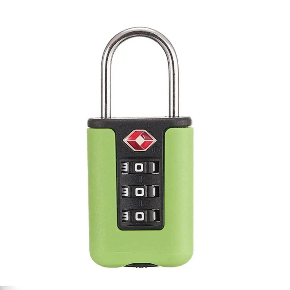 Cadenas TSA vert avec code initial 000