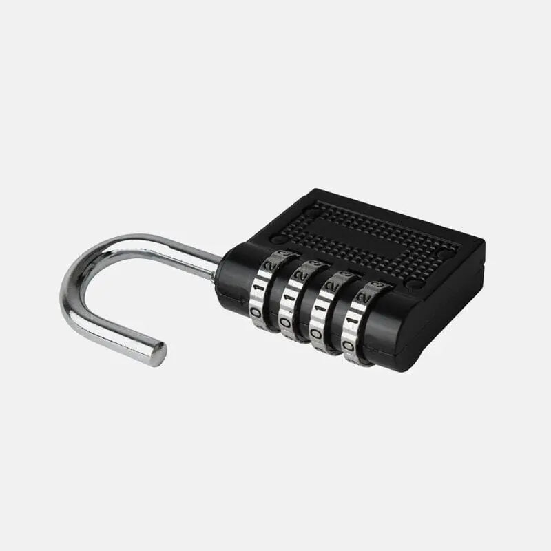 Vue détaillée du cadenas montrant les chiffres du code