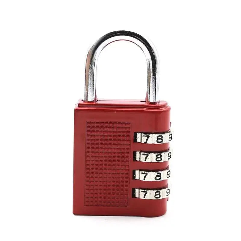 Cadenas rouge pour valise, sécurité renforcée par code