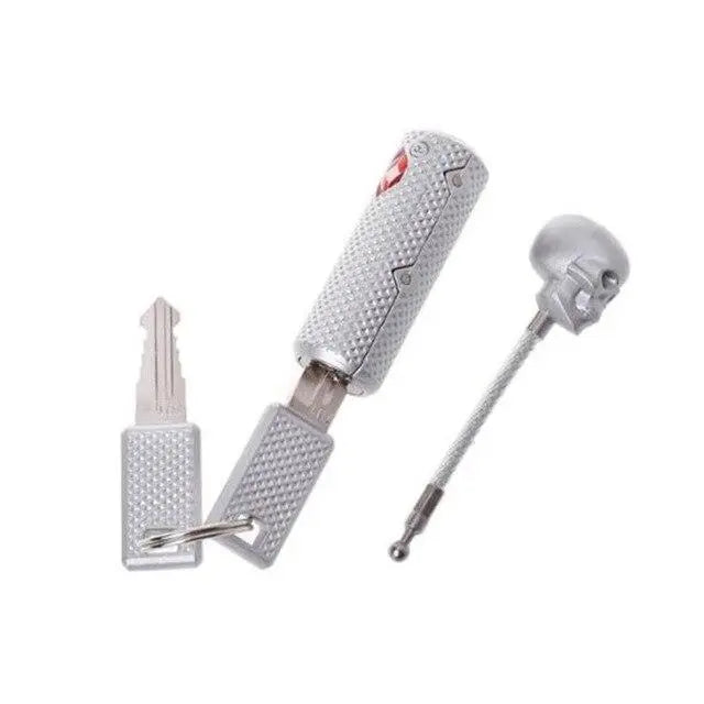 Cadenas TSA gris avec motif tête-de-mort