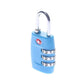Cadenas TSA bleu ciel avec combinaison à trois chiffres
