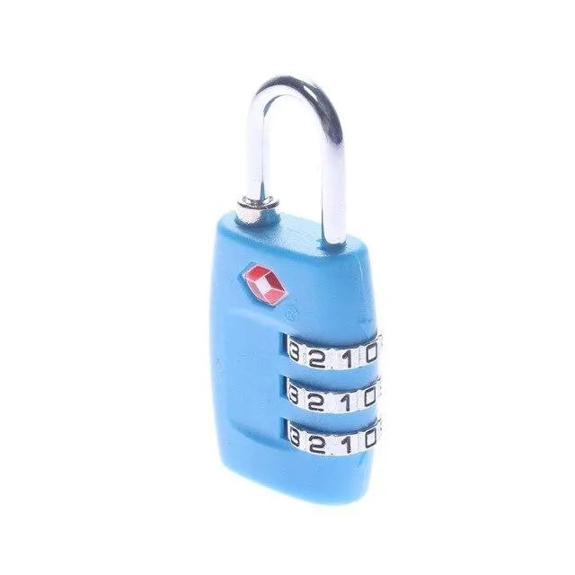 Cadenas TSA bleu ciel avec combinaison à trois chiffres