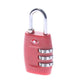 Cadenas TSA rouge pour valise, système à code sécurisé