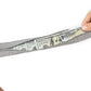 Ceinture grise avec poche zippée cachée pour billets