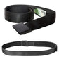 Ceinture ouverte montrant la poche cachée pour billets