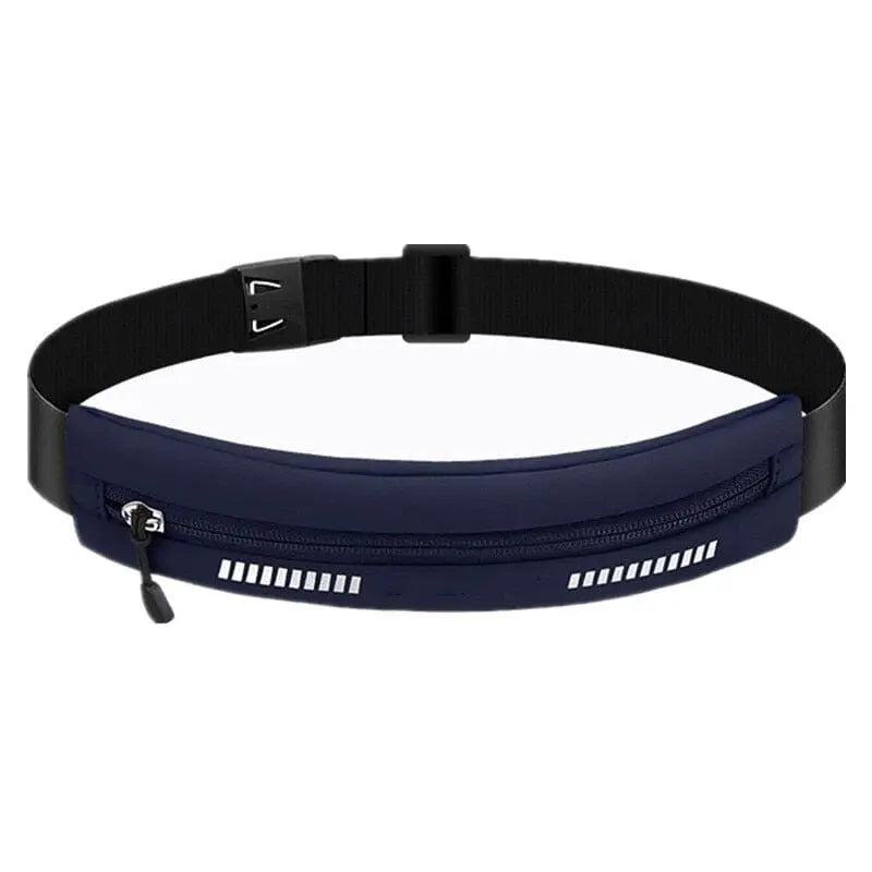 Ceinture bleu marine avec poche secrète pour téléphone