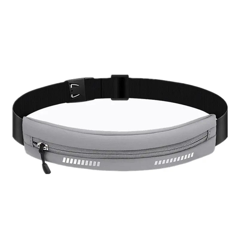Ceinture grise ajustable pour ranger documents et clés