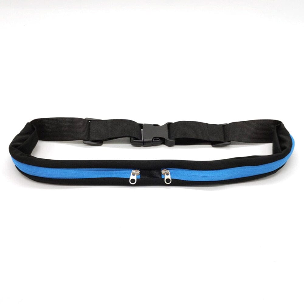 Ceinture de voyage bleue avec poches sécurisées
