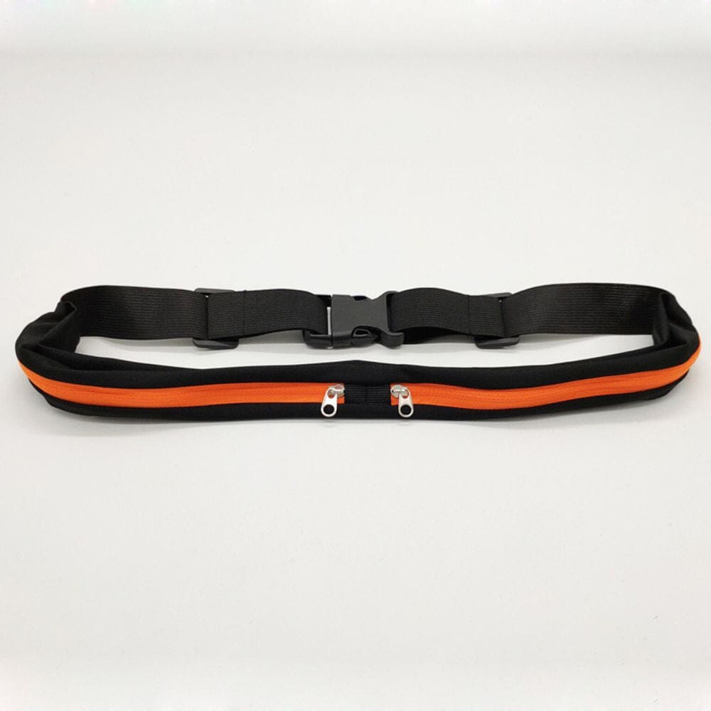 Ceinture orange avec poches pour passeport