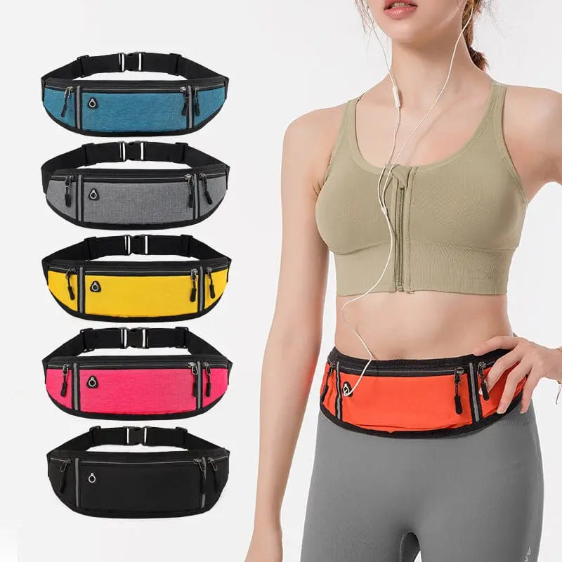 Ceinture grise sous vêtements avec poches invisibles