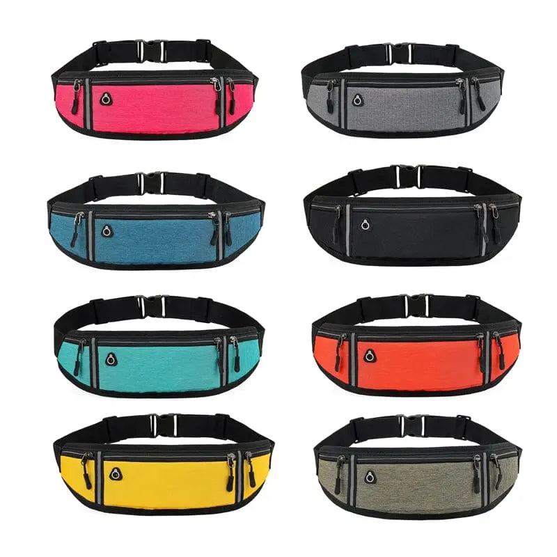 Ceinture de voyage avec tissu réfléchissant à l'avant