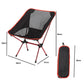 Zoom sur les tubes résistants de la chaise de camping