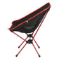 Chaise de camping pliée avec sa trousse de transport