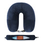 Oreiller de voyage bleu marine, adaptable et confortable