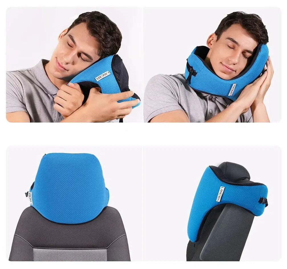 Vue latérale du coussin ergonomique montrant les contours de soutien