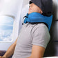 Coussin de voyage avec différentes positions de soutien illustrées