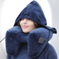 Coussin de voyage gonflable en forme de H, vue de face