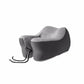 Coussin de voyage gris, forme ergonomique pour le cou