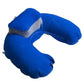 Coussin de voyage bleu, soutien confortable pour la tête