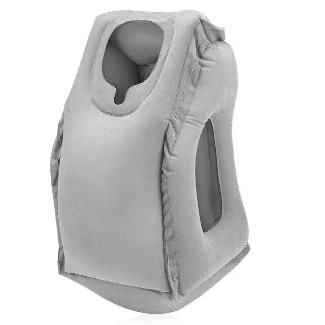Coussin frontal gris, vue de dessus