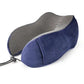 Coussin de voyage bleu marine en velours doux