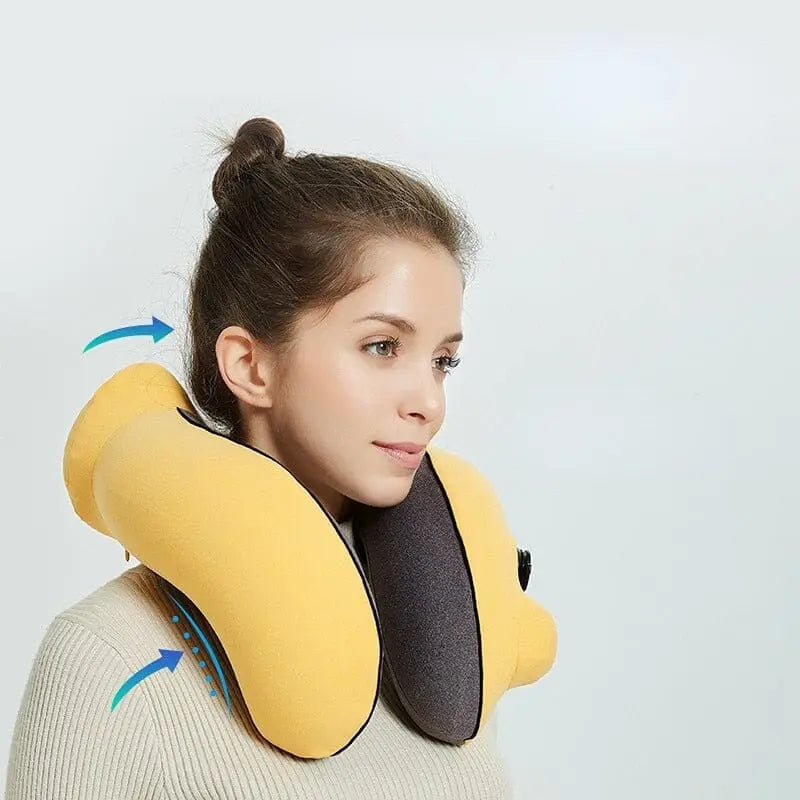 Gros plan sur la valve de gonflage du coussin