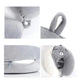 Coussin de voyage ours en mémoire de forme sur fond blanc