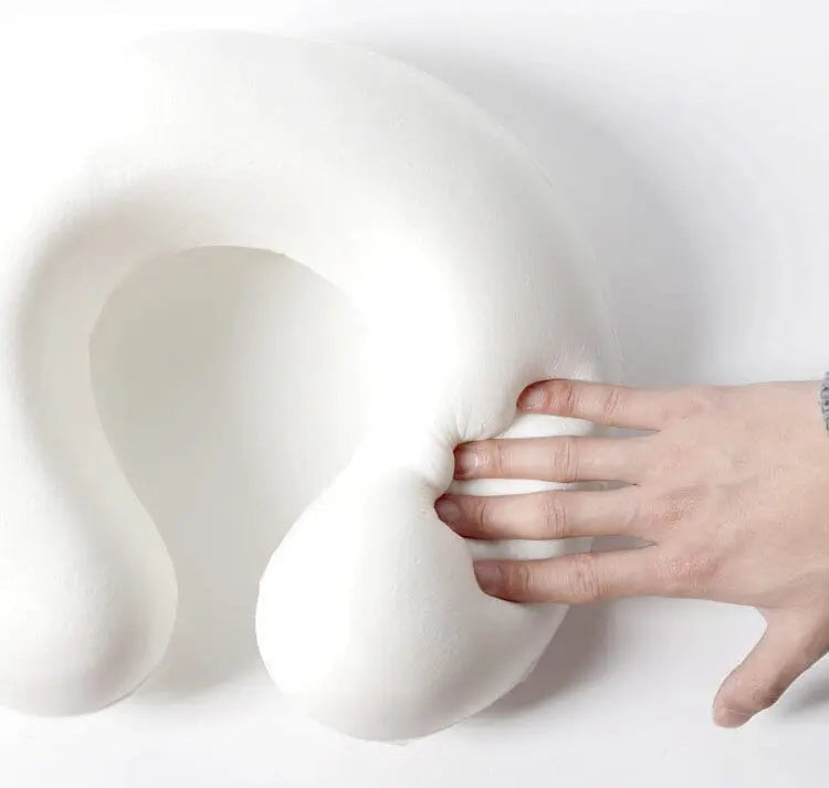 Coussin ours avec mousse à mémoire, idéal pour les voyages