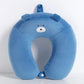 Coussin ours bleu, mousse à mémoire, soutien pour la tête